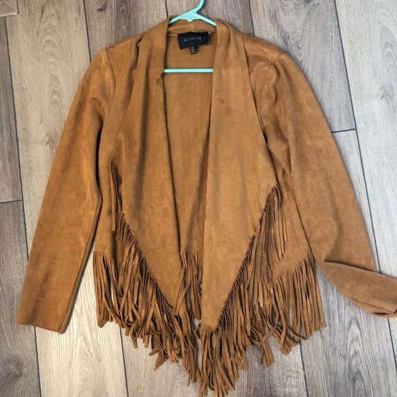 Blu Pepper Faux Suede Jacket - Picture 1 of 7